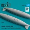 RESKIT RSU72-0294 Tornado IDS/ECR 1500L underwing fuel tanks (welded) (German/Italian) (2 pcs) (3D Printed) (1/72)